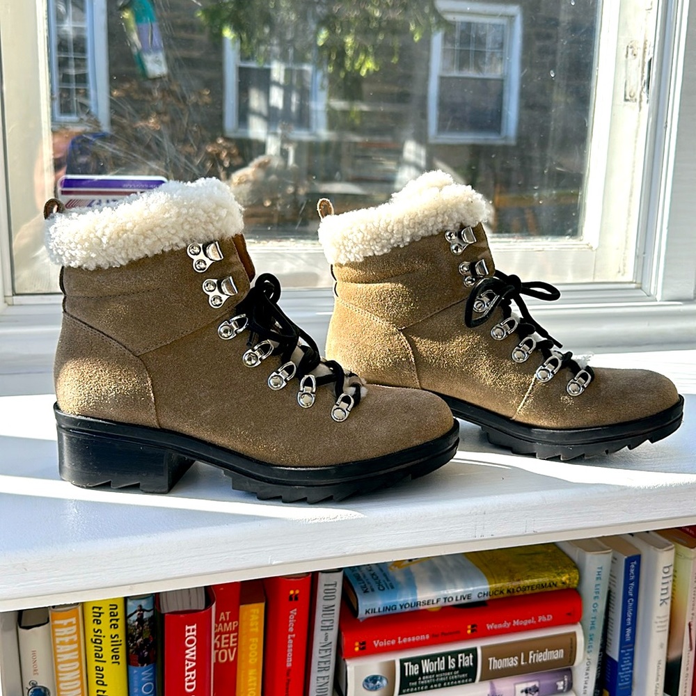 Marc Fisher Brylee Shearling Boot Size 6.5 - image 1